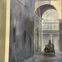 Italian Water Color Painting Florence 9”x5.5”