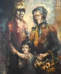 Stunning Modernist Painting Unsigned-Needs Research poss. Jansem? 44″ H X 32″ W