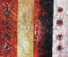 Hand painted and signed abstract color block art OIL PAINTING ON CANVAS, 20″x24″