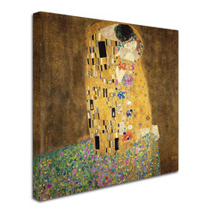 35 In. X 35 In. the Kiss Canvas Art