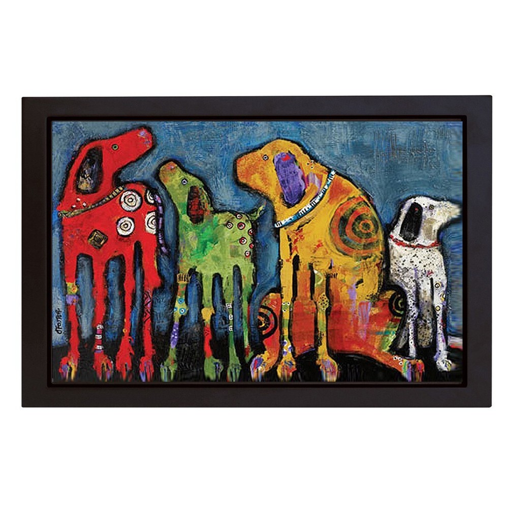 Black Floater-Framed Best Friends by Foster Canvas Giclee Art (26 in x 38 in)