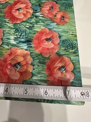 Hand Painted Poppies Floral Acrylic Painting on Canvas Board Signed