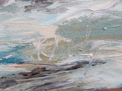 Todd Scholz Hawaiian Ocean Landscape/Seascape Kauai Hanamaulu Bay Oil Painting