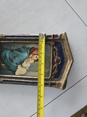 Vtg Florentine Regal Art Co. Chicago USA Gesso Pic Madonna Of The Streets Repro