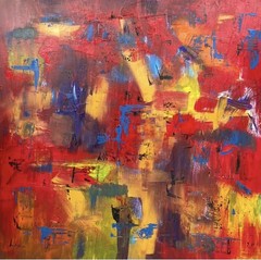 original abstract painting, textured, Melbourne USA no prints 36”x36”