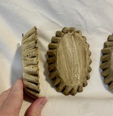 Toll Painted By Kari Tart Set – 3 Designs – Aluminum – Fluted – Primitive
