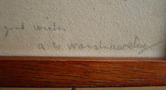 PENCIL SIGNED LITHOGRAPH PRINT FAMOUS LISTED, CALIFORNIA CALIF CA, WARSHAWSKY