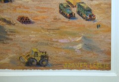 Seaver Leslie 1983 Pastel View of New York Hudson River Listed New York & Maine