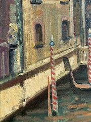 Listed Artist M. MARSHALL Oil/ Canvas ”VENICE” Fine Art Painting 24”x 30” Framed