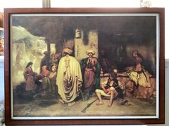 Alexander Gabriel Decamps Painting”Turkish Guardroom” Realism Print Rare