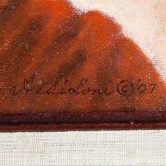 „Take Me Home Please“ By Anthony Sidoni 2007 Signed Oil on Canvas 15 3/4×13 3/4