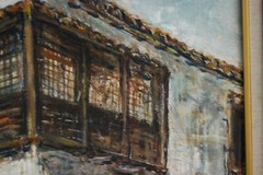 FRAMED SIGNED ORIGINAL OIL COLONIAL BUILDING OLD HAVANA, CUBA ARTIST HECTO VIDAL