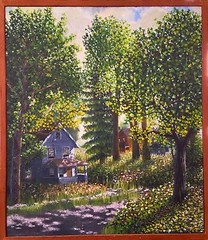 Original oil painting-Contemporary oil on canvas-Landscape and forest painting.