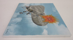 Raymond Waddey Painting WWI British RAF Sopwith Camel Balloon Buster, 16″x20″