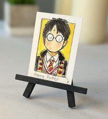 ACEO Original Painting “Harry Potter” Miniature Signed Shara Brathwaite 2026