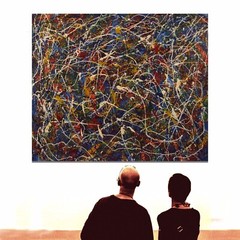 Jackson Pollock style￼￼ Canvas painting￼ 72” X 60”Abstract,Modern,XL, Landscape￼