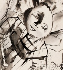 Bruno Krauskopf Novembergruppe Berlin Expressionism Ink Drawing