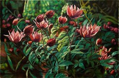 Oil painting Peonies Ukrainian painter original art
