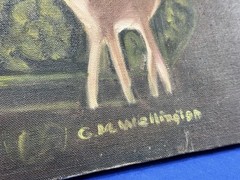 C.1965 Oil on Canvas & Stretcher ~ STILL LIFE ~ Gladys Wellington, Somerville MA