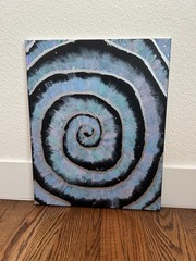 hand painted galactic swirl