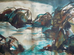 TOBY SARICH, IMPRESSIONIST COAST COASTAL SEASCAPE IMPRESSIONISM MODERN CALIF CA