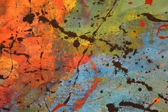 Pollock/Richter style￼ Professional Painting 81” X 62”(6ft 9in)Abstract Modern