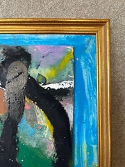 Danish Artist Rolf Gjedsted Abstract Composition Modern Art 32×23.5cm