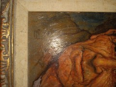 Emanuel Schary Original Oil on Board Painting Old Israeli Man – 1970s