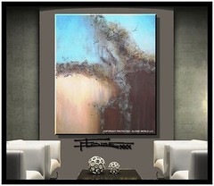 ABSTRACT PAINTING LARGE CANVAS WALL ART Direct from Artist Framed USA ELOISExxx