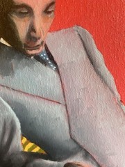Charlie Watts Oil Painting By Brian Taylor 8X12 Inches On Wood Panel