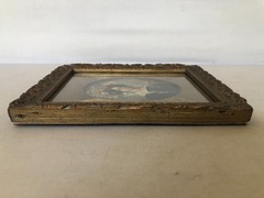 Antique Hand Painted and Signed Women’s Portrait in Original Frame.