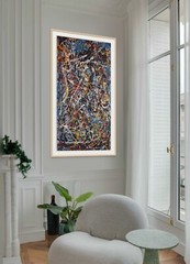 Original acrylic on canvas 1 inch canvas, Sustained weaving of depth & color