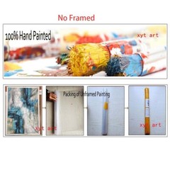 Gray Hand-Painted Oil Painting on Canvas Modern wall Art Abstract Home 31in