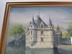 SCHLAEBITZ REALISTIC PAINTING REALISM MANSION ESTATE HOME LANDSCAPE CASTLE LARGE