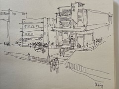 drawing collection by Wong Hong Kong Street scenes landscape rare regionalism