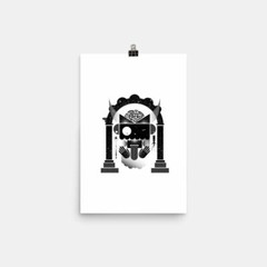 Abstract Creature with Tongue Poster