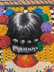 Antonio Coche Mendoza Oil Painting Mayan Woman Weaving