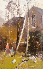 Eugene Galien Laloue Large Landscape Oil painting