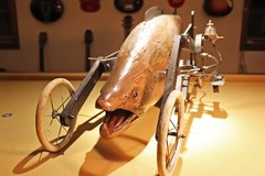 Ron Pippin Original Fish on Wheels sculpture Vary rare fine art