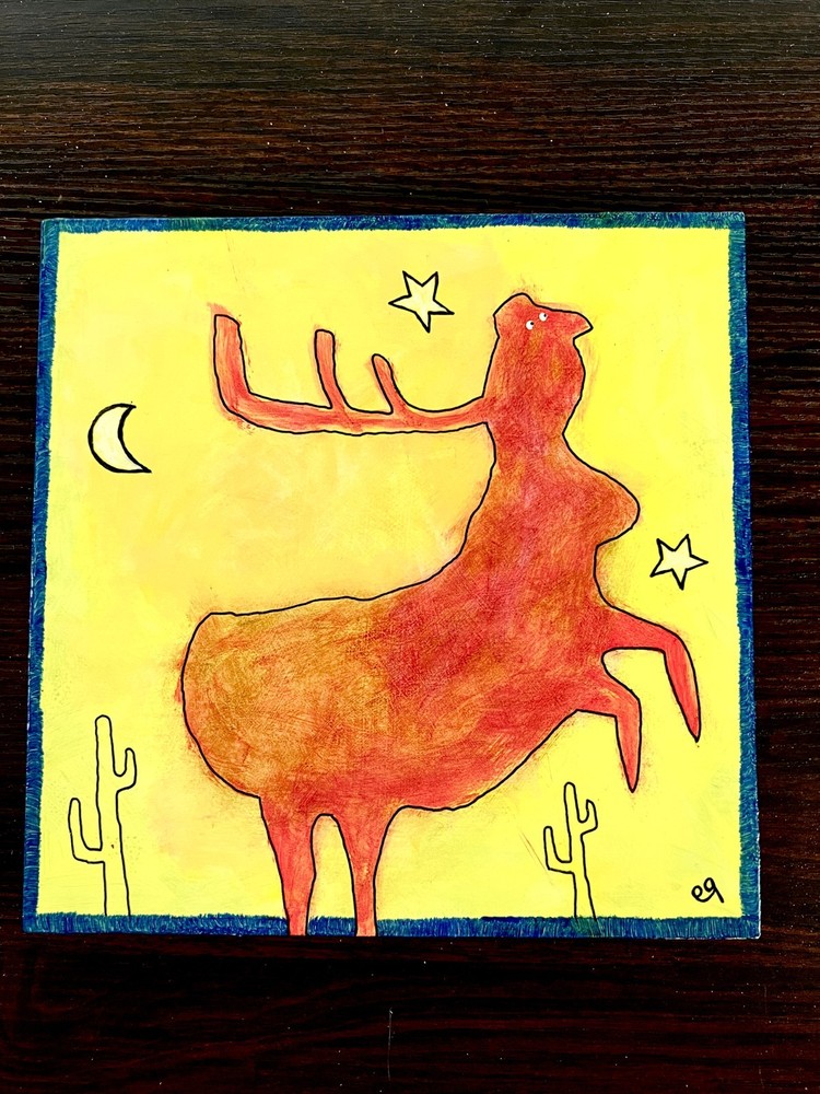 e9Art 8×8 ‚only at night could it remember its name‘ outsider art childlike