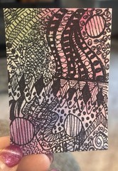 ACEO Childs Play Ink & Watercolor, Painting Original By Sasha Lehto