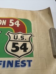Antique Painting Route 54 Illustration Large AAA Guymon Texas Motel Trade Sign
