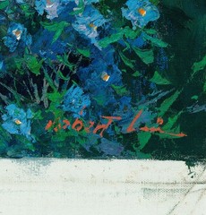 Robert Lui (Vietnam,NY,b 1951) oil painting 137720