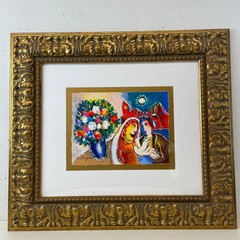 Zamy Steynovitz White Dove Blue Vase Serigraph