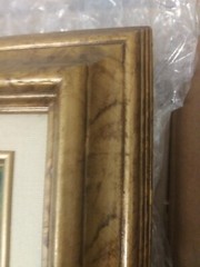 Oil on Canvas Signed P. Hunter Courtyard Fountain Approx 21×17 w/Frame