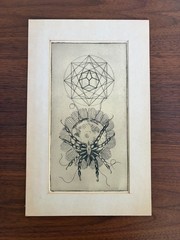 Robert Nicolais Surrealist Drawing Geometric Insect MCM Modernist Original Work