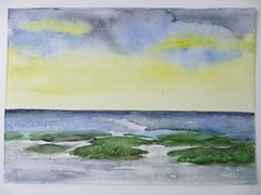 Ingeborg Jakob Wilhelmshaven Watercolour Unsigned Undated 13×18.5cm To-5047