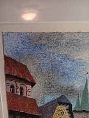 SIGNED Anatole Krasnyansky „Gdansk  Winter Day“ LTD ED 28″×29″ FRAMED Serigraph
