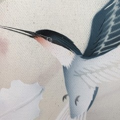 KELLEN Painting BIRDS ORIGINAL ACRYLIC ON CANVAS PAINTING Artist Signature