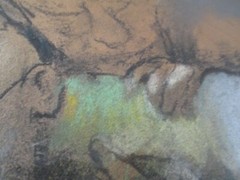 VINTAGE RUSSIAN ? DRAWING PORTRAIT EXPRESSIONISM MODERNISM SIGNED MYSTERY ARTIST